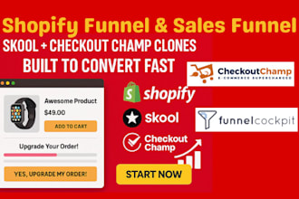 do funnel design, funnelish funnels, skool, checkout champ, funnel cockpit
