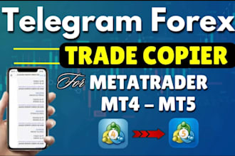 create custom telegram signal copier from telegram to mt4, mt5, trade copier
