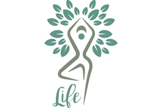 design luxury yoga logo with my creative thinking