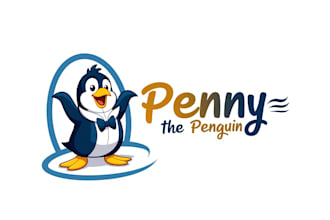 make an amazing penny the penguin mascot logo in one day