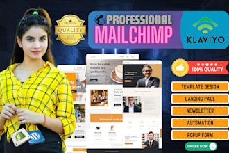 design mailchimp email template and newsletter
