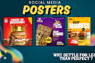 food poster designs to boost sales