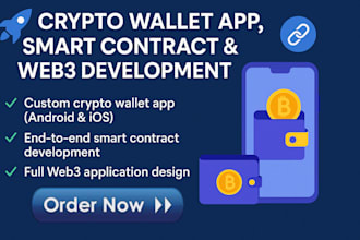 build crypto wallet app,fintech app blockchain crypto wallet web3 website