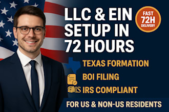 register US llc and ein for non us residents with boi and texas docs