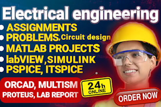 support you electrical matlab simulink,pspice, ltspice,proteus, lab report task