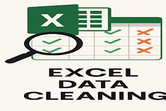 do excel data cleaning and automation expert