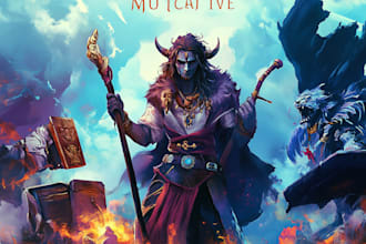 paint a character illustration in a fantasy world