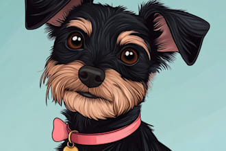 draw your lovely pet disney cartoon potrait