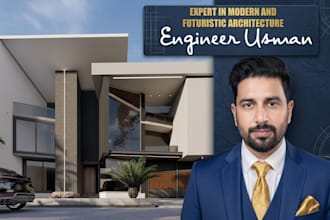 design modern and futuristic architectural plans in autocad