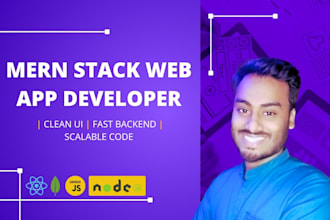 develop custom mern stack web applications react, nodejs, express, mongodb