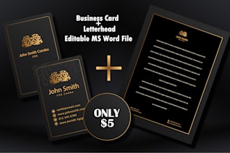 do modern luxury minimalist business card letterhead and stationery design