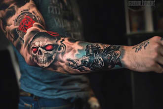 create stunning custom realism tattoo sleeves