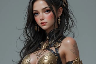 create original character design and concept art for you, not ai