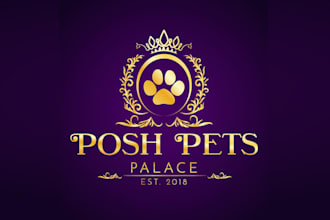 design prestigious posh pets logo