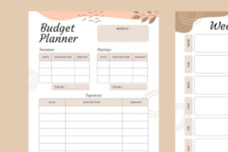 design printable ecommerce planner templates for etsy sellers online store