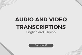 do data entry and transcription for documents, audios, and videos