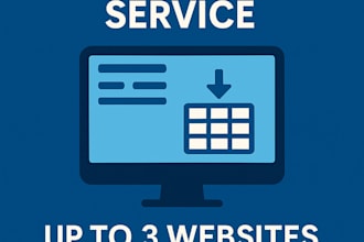 scrape any website and export the data to excel or CSV