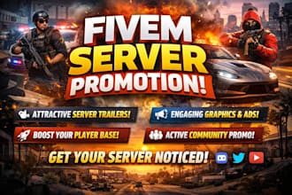 fivem server promotion,fivem server promotion, active fivem server advertise