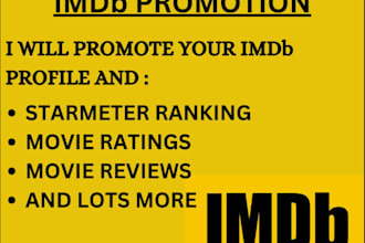 do massive promotion for your imdb page and increase your starmeter ranking