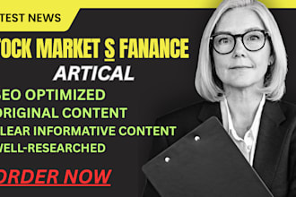 write well researched stock market and investment articles