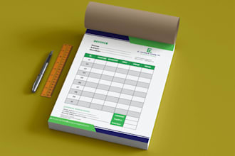 design invoice, quote,price list,form in fillable pdf form or via excel formula