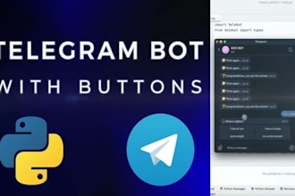 make you custom telegram bot in python and chatbot, discord bot or twitter