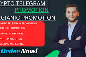 grow crypto telegram promotion, crypto telegram marketing, organic subscribers