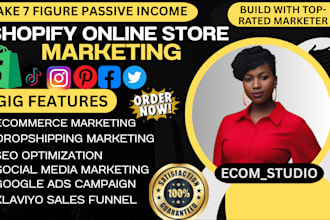 promote shopify dropshipping store, ecommerce marketing to boost shopify sales
