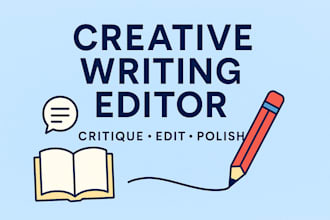 professionally critique,edit, and polish your creative writing