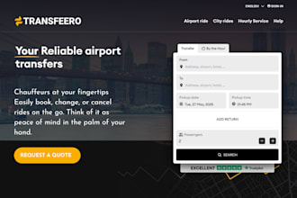 build taxi booking, limousine, vtc, chauffeur, airport transfer website