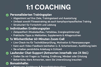 be your 1 on 1 fitness, nutrition and martial arts coach