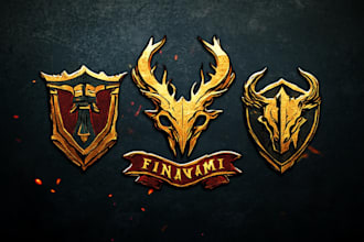 design awesome rpg fantasy or sci fi logo for you