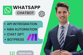 do fix whatsapp chatbot botpress chatgpt make com automation n8n api integration