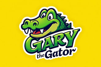 design outstanding gary the gator mascot logo with express delivery