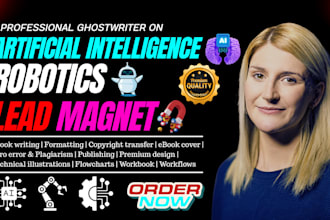 write artificial intelligence ebook, generative ai, ml, robotics, do lead magnet