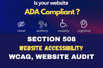 do website legal ada compliant vpat audit report wcag section 508 accessibility