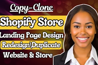 build, duplicate shopify website, clone shopify store, revamp shopify website