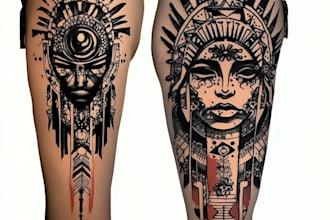 design a polynesian maori tribal tattoo