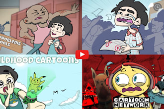 draw a free cartoon thumbnail in 24 hours
