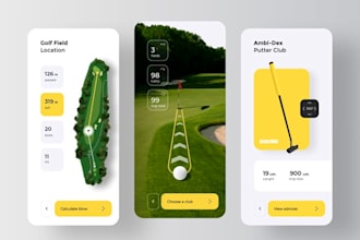 develop custom golf booking app, golf application, golf app