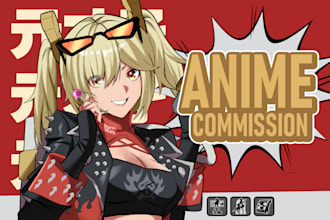 draw anime illustration, pfp, original character, sfw, nsfw, oc fanart