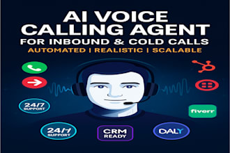develop ai calling agent for inbound and outbound call, cold call agent bland ai