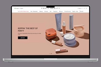 build skincare shopify store cosmetic website makeup spa skincare beauty website
