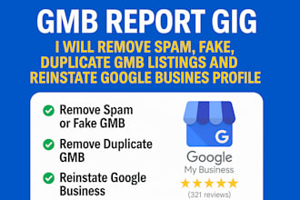 remove spam, fake, duplicate gmb listings and reinstate google business profile