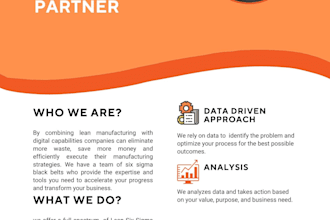 streamline your operations with lean manufacturing and lean six sigma projects