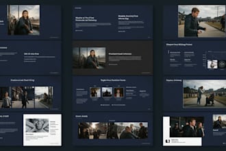 design pitch deck film, documentary, business presentation power point