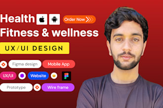 design ui ux  health app fitness app wellness app gym app
