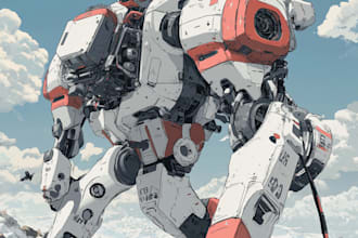 draw gundam, transformer, robot, armor, mecha