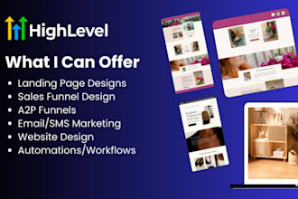 setup your gohighlevel account, automations, a2p and funnels