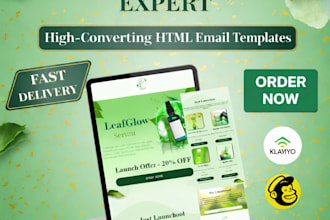 design custom email templates in klaviyo and mailchimp